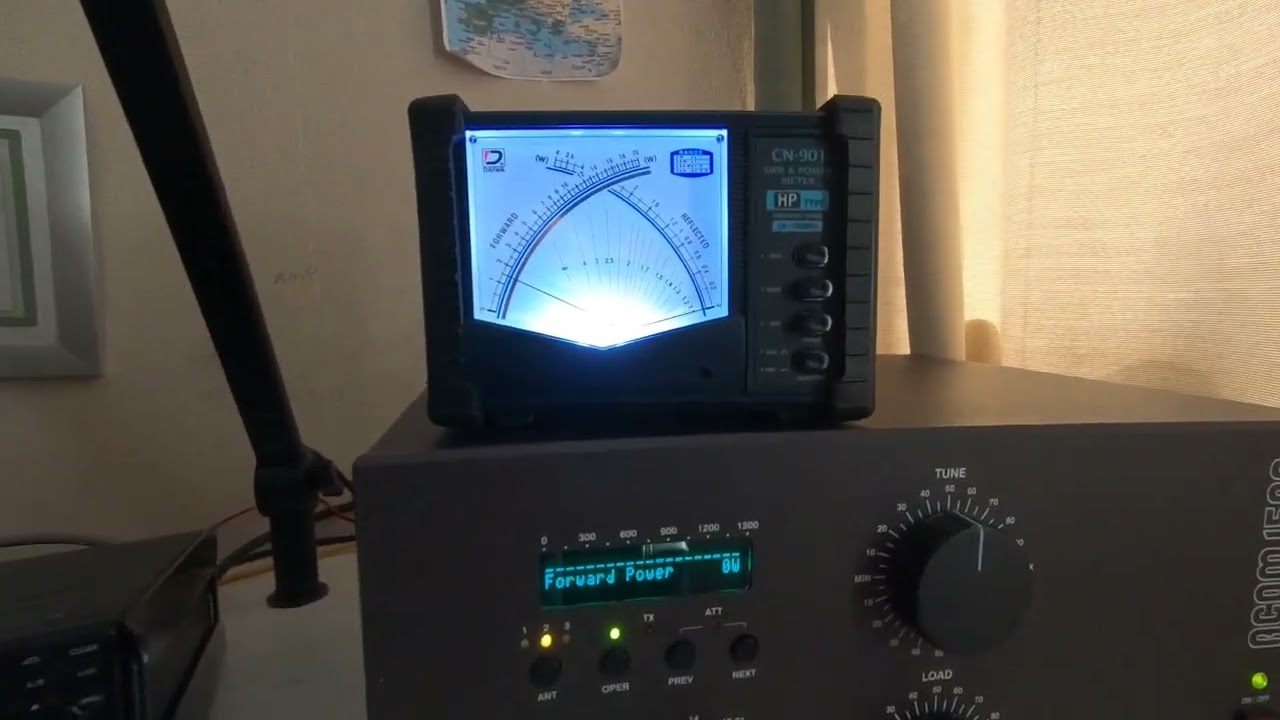 DAIWA CN-901-2000watt, CROSS NEEDLE-SWR AND POWER METRE-ACOM 1500 AMPLIFIER-ICOM IC-7300.