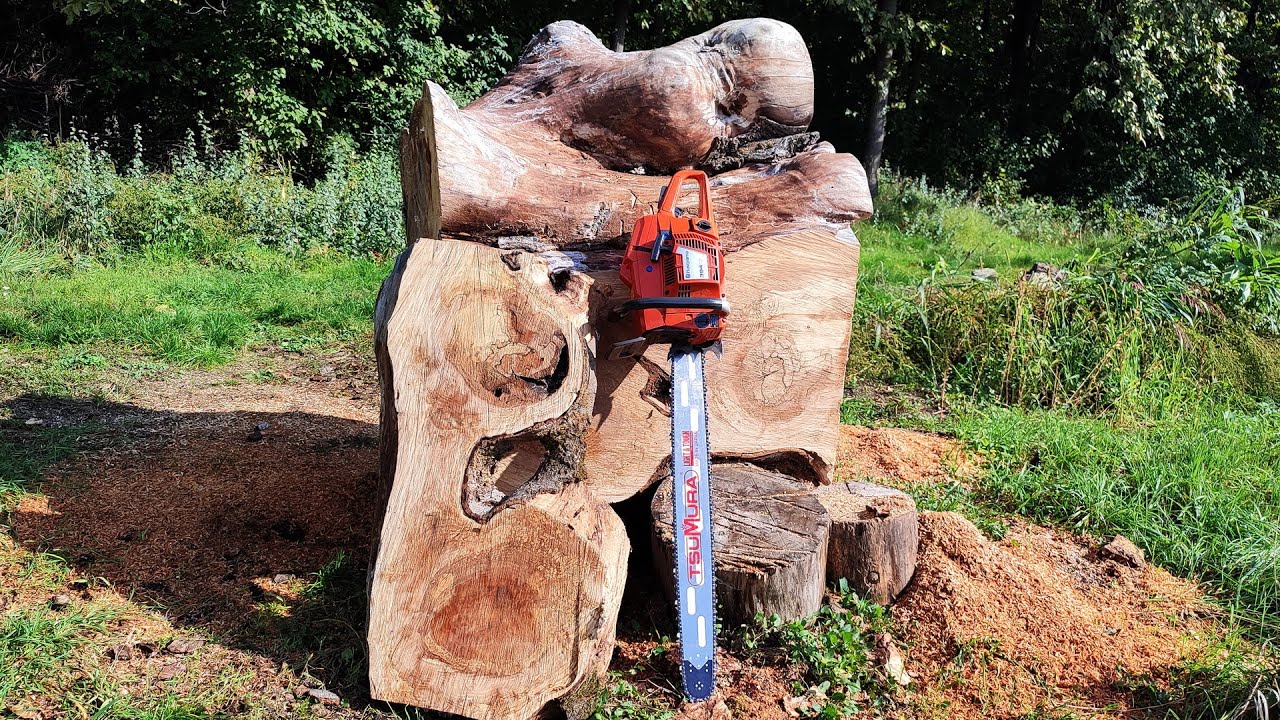 Finally here - Husqvarna legend 394xp - big wood cuts, fail cut and more...