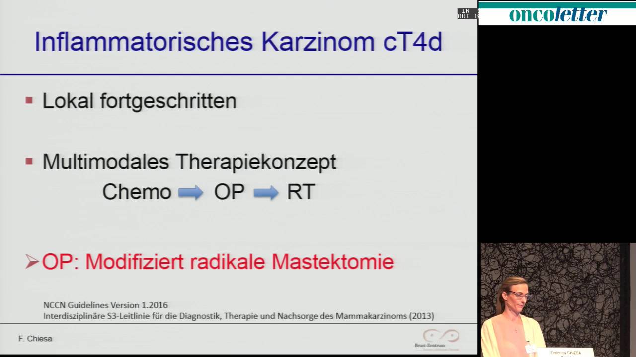 Dr. med. Federica Chiesa, Brust-Zentrum, Z&uuml;rich: Wann ist eine Brusterhaltung nicht mehr indiziert?