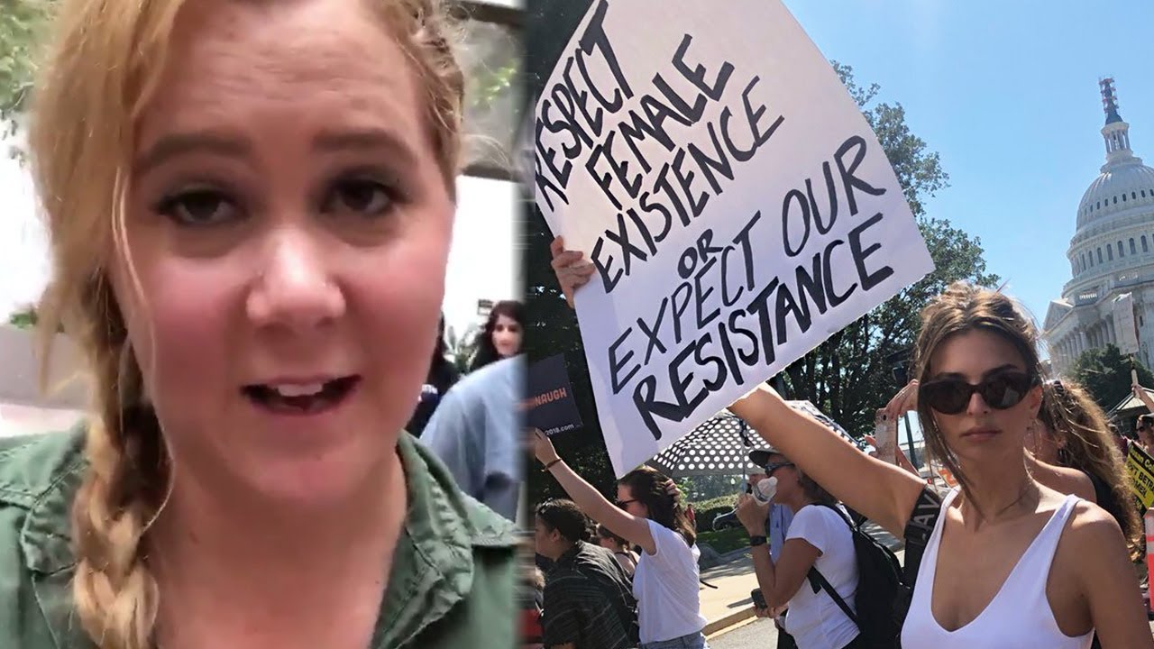 Amy Schumer & Emily Ratajkowski ARRESTED At Kavanaugh Protest