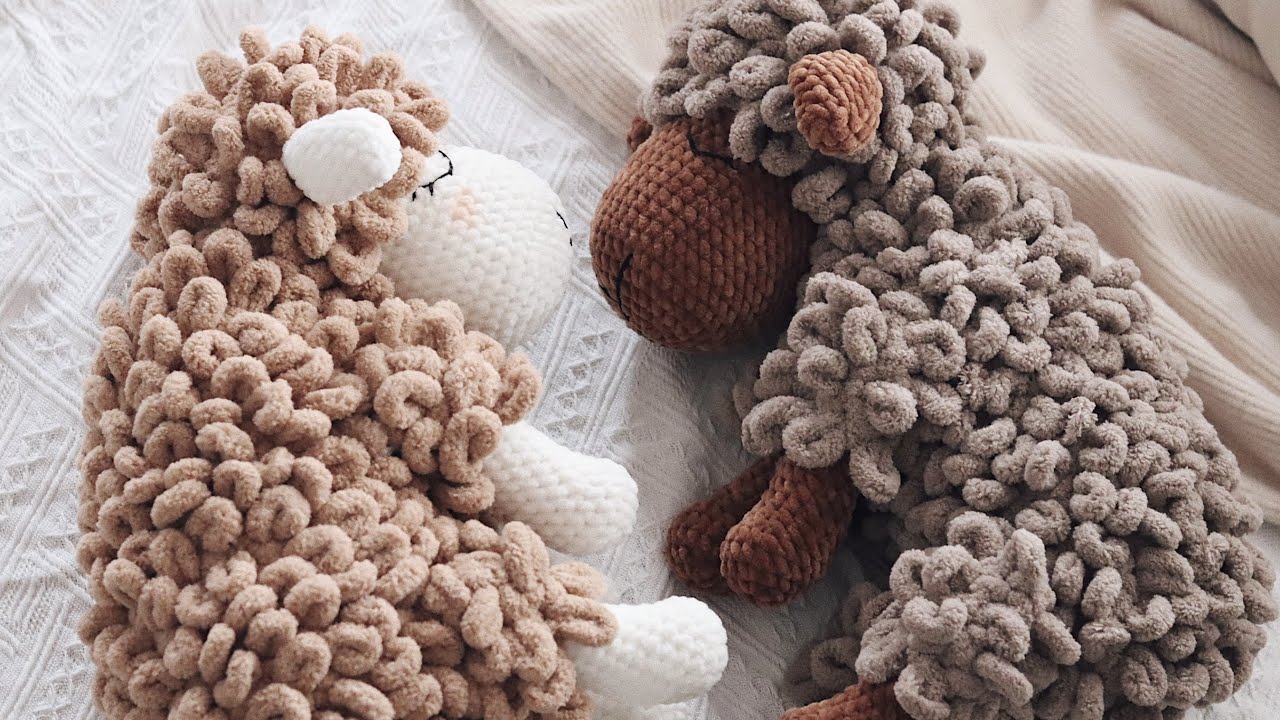 Crochet The Baby Sheep Part 4c - Lulupetitedoll