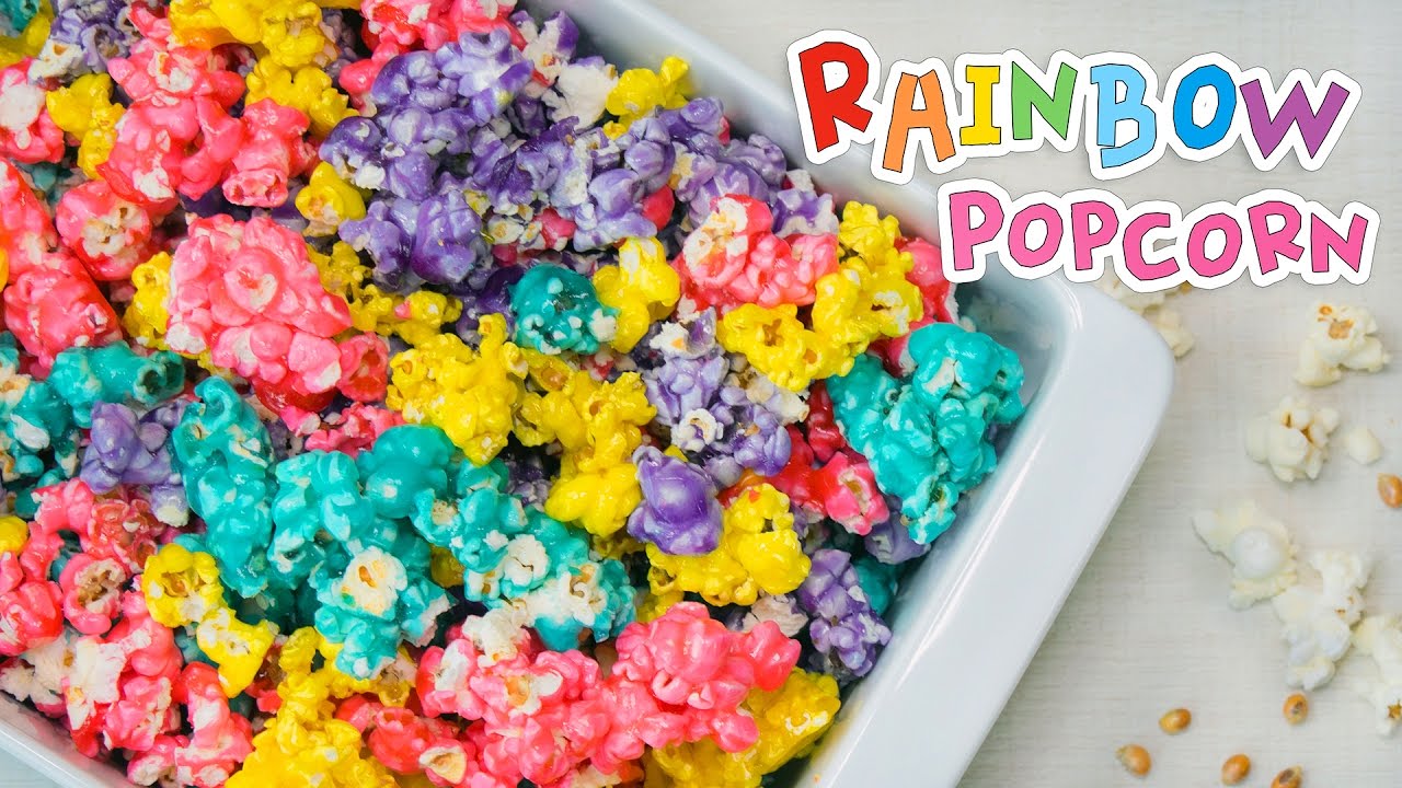 Rainbow papcorn♥ 다양한 맛의 레인보우 팝콘만들기! - 더스쿱