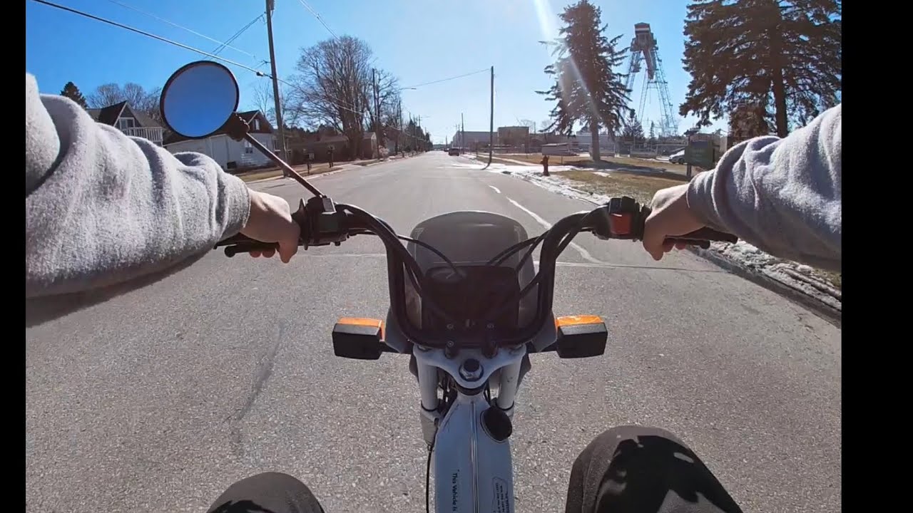 Are the 90s vintage?!?  Vintage Tomos moped ride around!