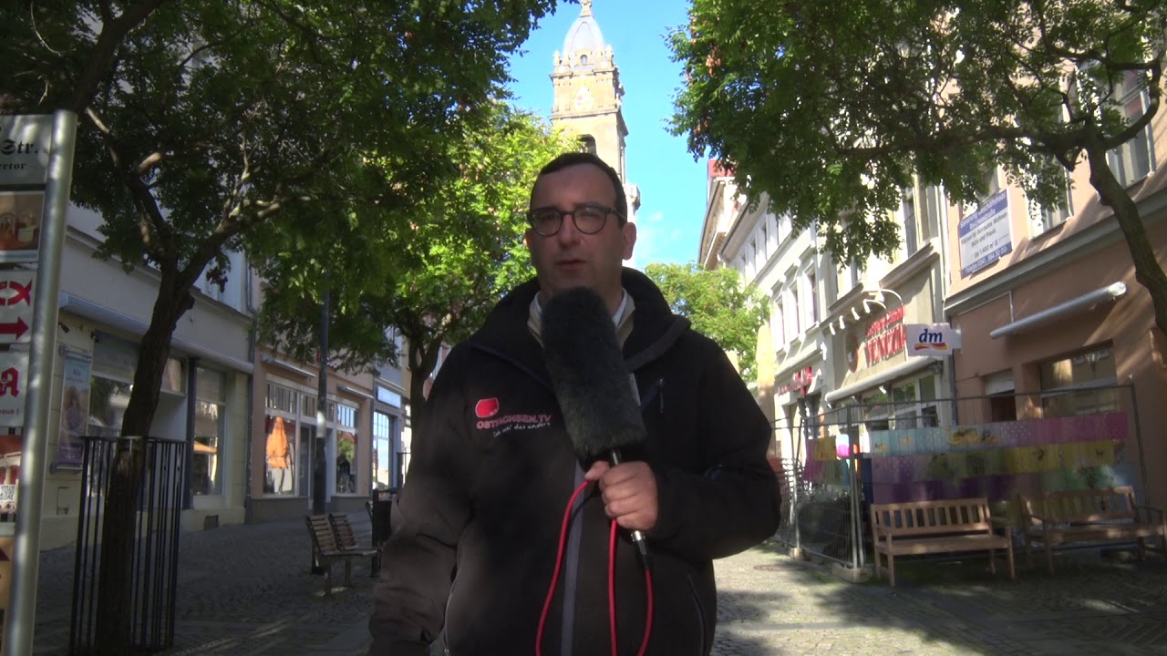 Baustelle auf der Reichenstra&szlig;e in Bautzen im Sommer 2020  Mu&szlig; das sein.  Die H&auml;ndler schlagen Alarm