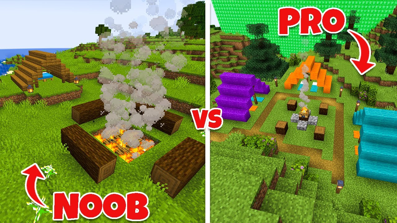 Aphmau Crew GOES CAMPING  | NOOB vs PRO