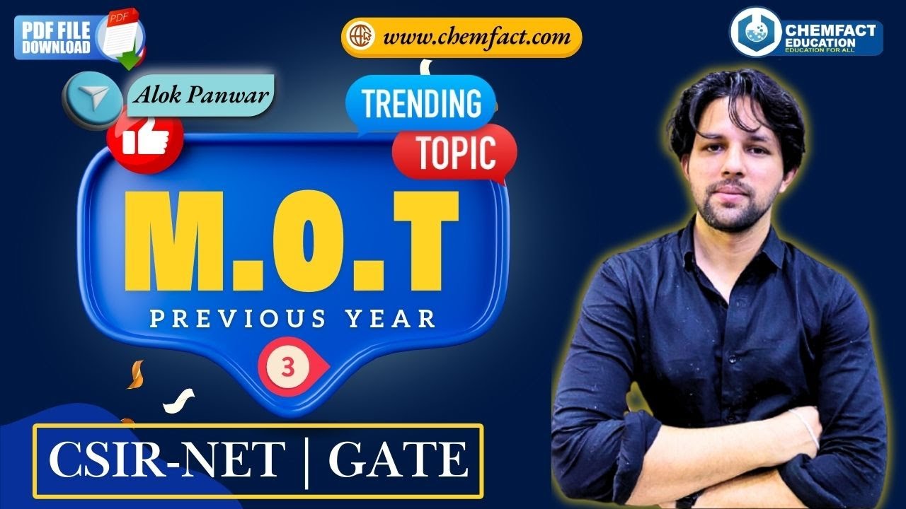 CSIR-NET & GATE Previous Years | M.O.T #csirnetdec2024 #molecularorbitaltheory #molecular #bonding