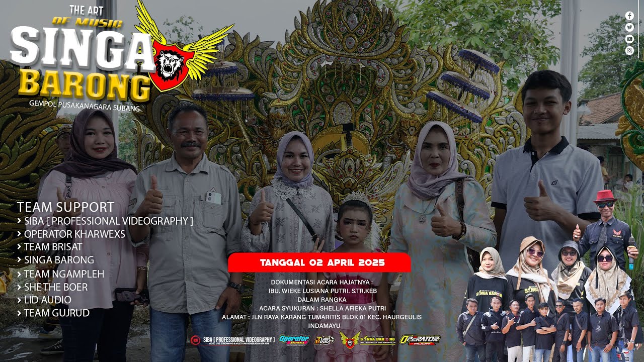 SINGA BARONG || PANORAMA VOC. NADIA AIKO || 02 APRIL 2025 || TUMARITIS - HAURGEULIS - IM