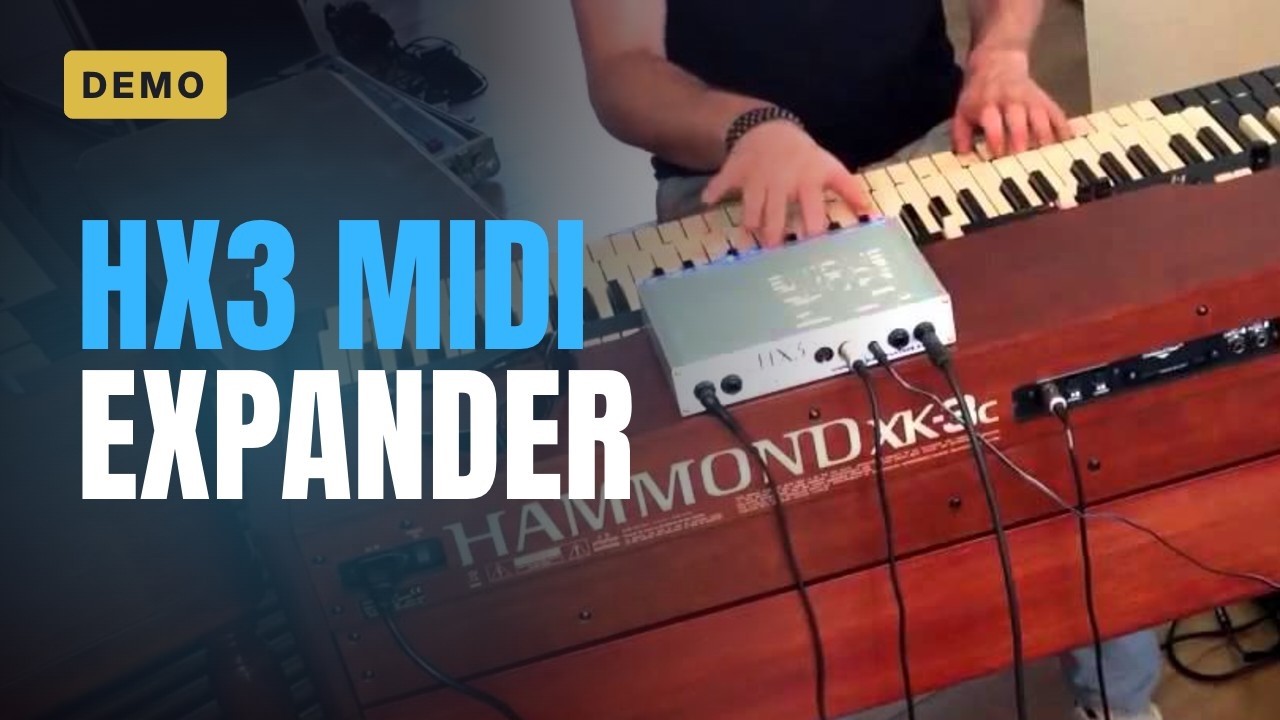 HX3 MIDI expander (hammond) module first testspin (connected to the Xk3c and leslie 3300)