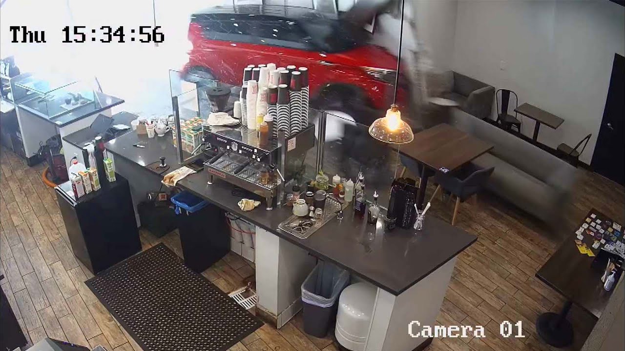 Car Crashes Into Coffee Shop