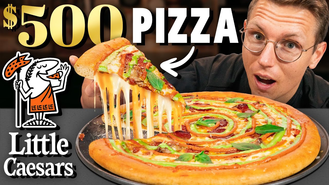 $500 Little Caesars Pizza Taste Test | FANCY FAST FOOD