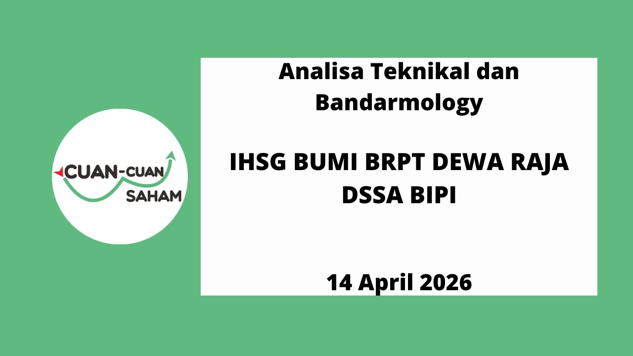 CCS Analisa Saham | IHSG BUMI BRPT DEWA RAJA DSSA BIPI