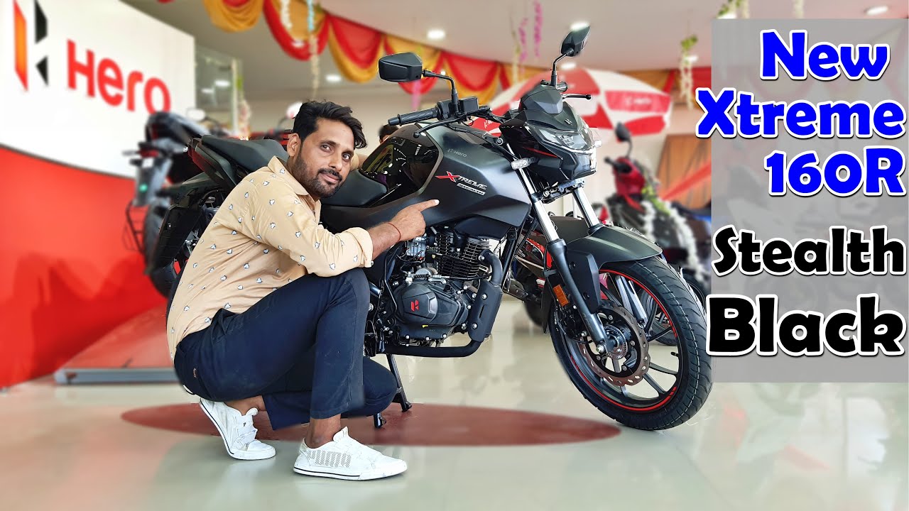 New Hero Xtreme 160 R Stealth  Black Price Mileage All New Features Full Review In Hindi