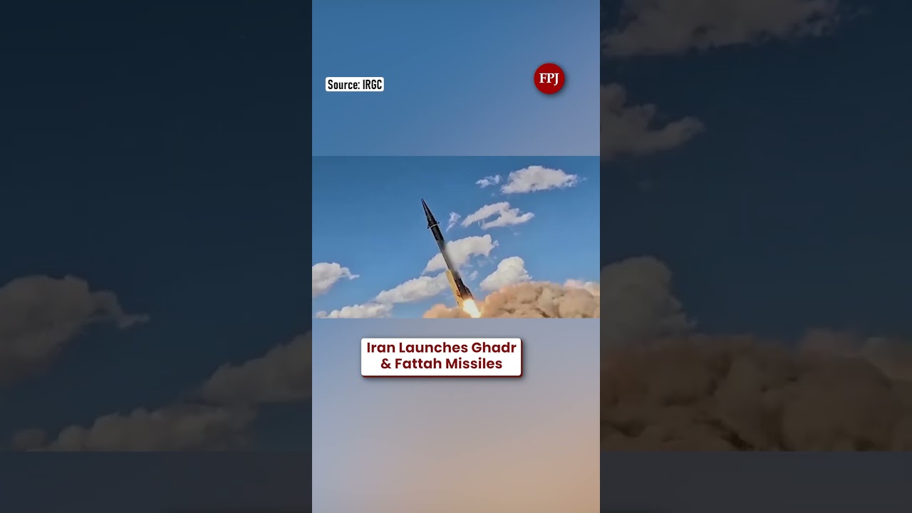 Iran Releases Footage of Ghadr & Fattah Missiles Launched Toward Israel