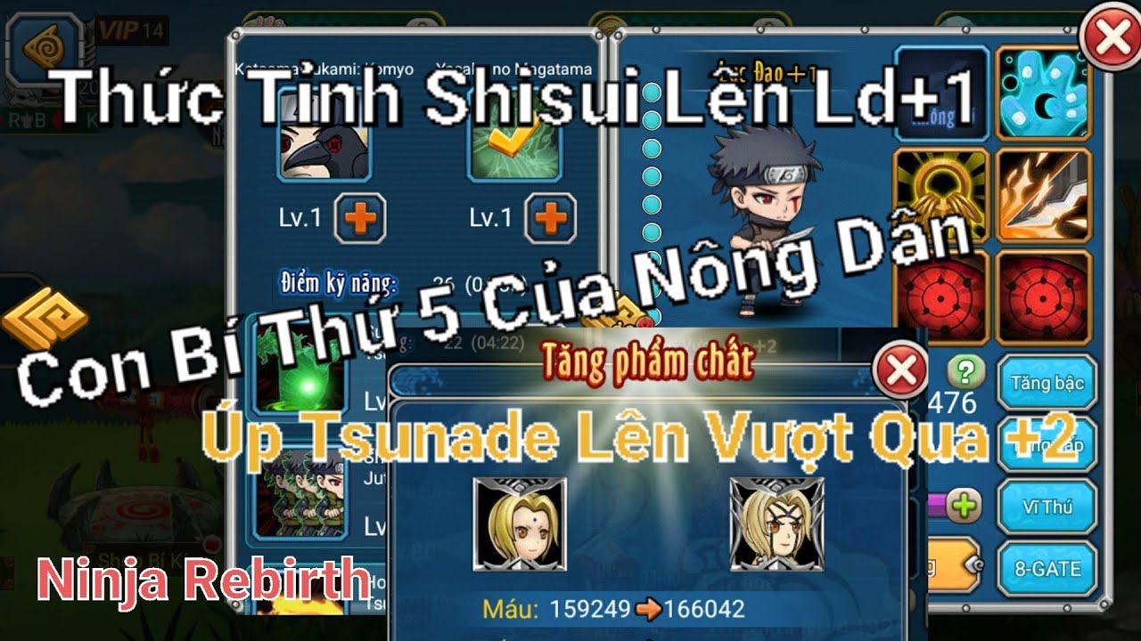 Ninja Rebirth - Con Bí Thứ 5 Lên Lục Đạo +1 Của Nông Dân | Nâng Tsunade Lên Vượt Qua +2 