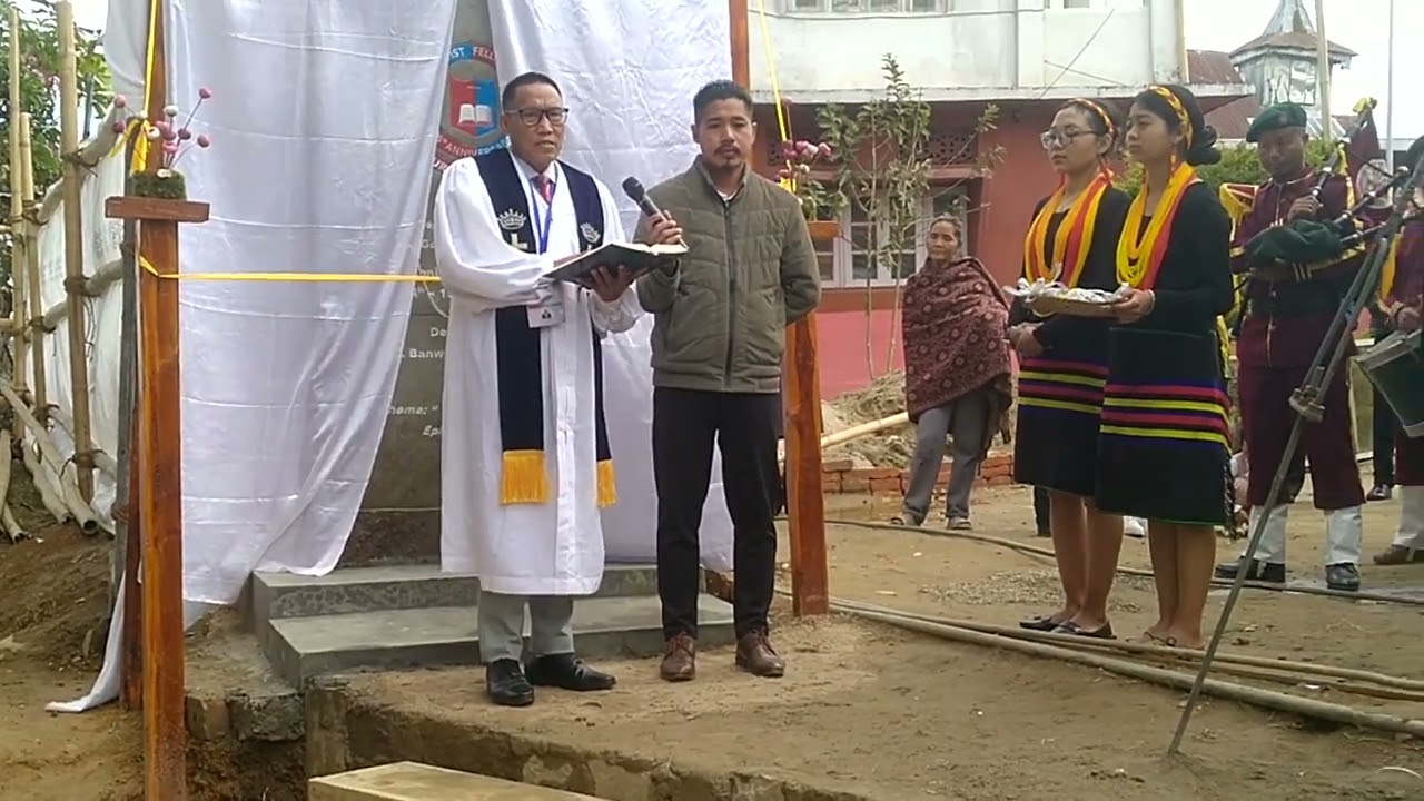 PBF Tobu 25th anniversary. Unveiling of Plague & Dedication Prayer lead by Rev. Banwang Pastor PBCM.