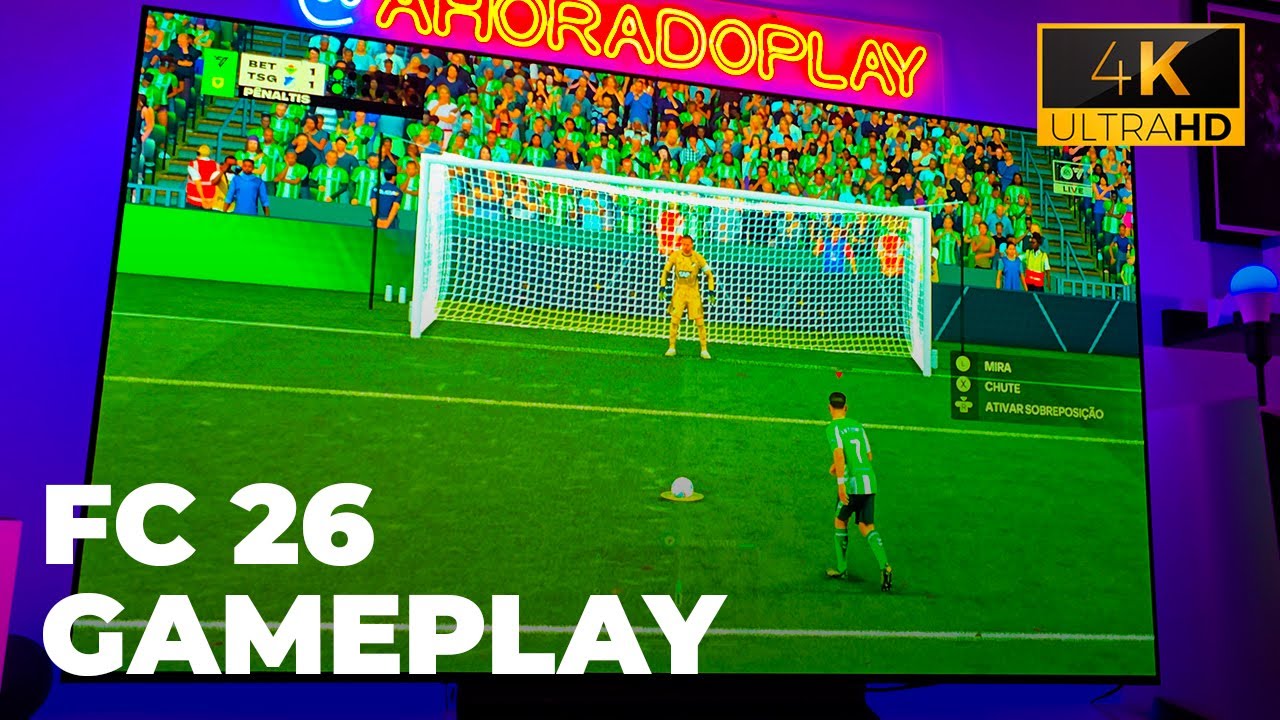 EA FC 26 | Disputa de Pênaltis eletrizante!  Gameplay Xbox Series S + LG OLED C3 (4K 60 FPS HDR)