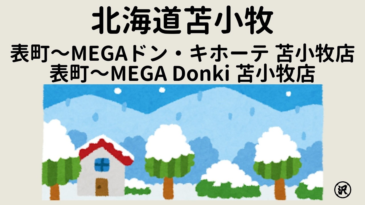 北海道苫小牧 由表町行路去Donki