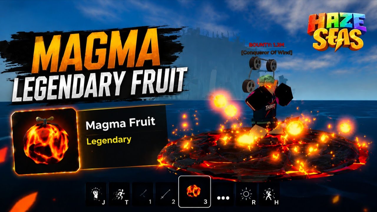 HAZE SEAS - SHOWCASE MAGMA LEGENDARY FRUIT !!! 