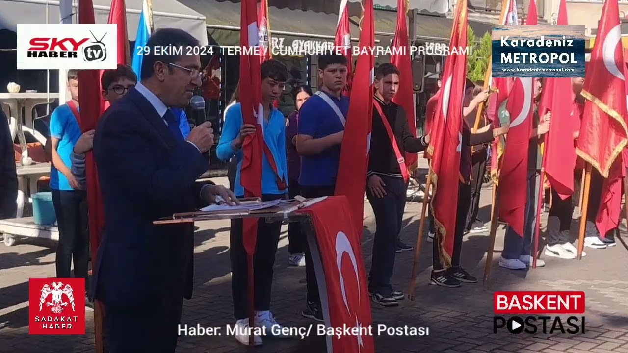Terme'de 29 Ekim Cumhuriyet Bayramı Programı
