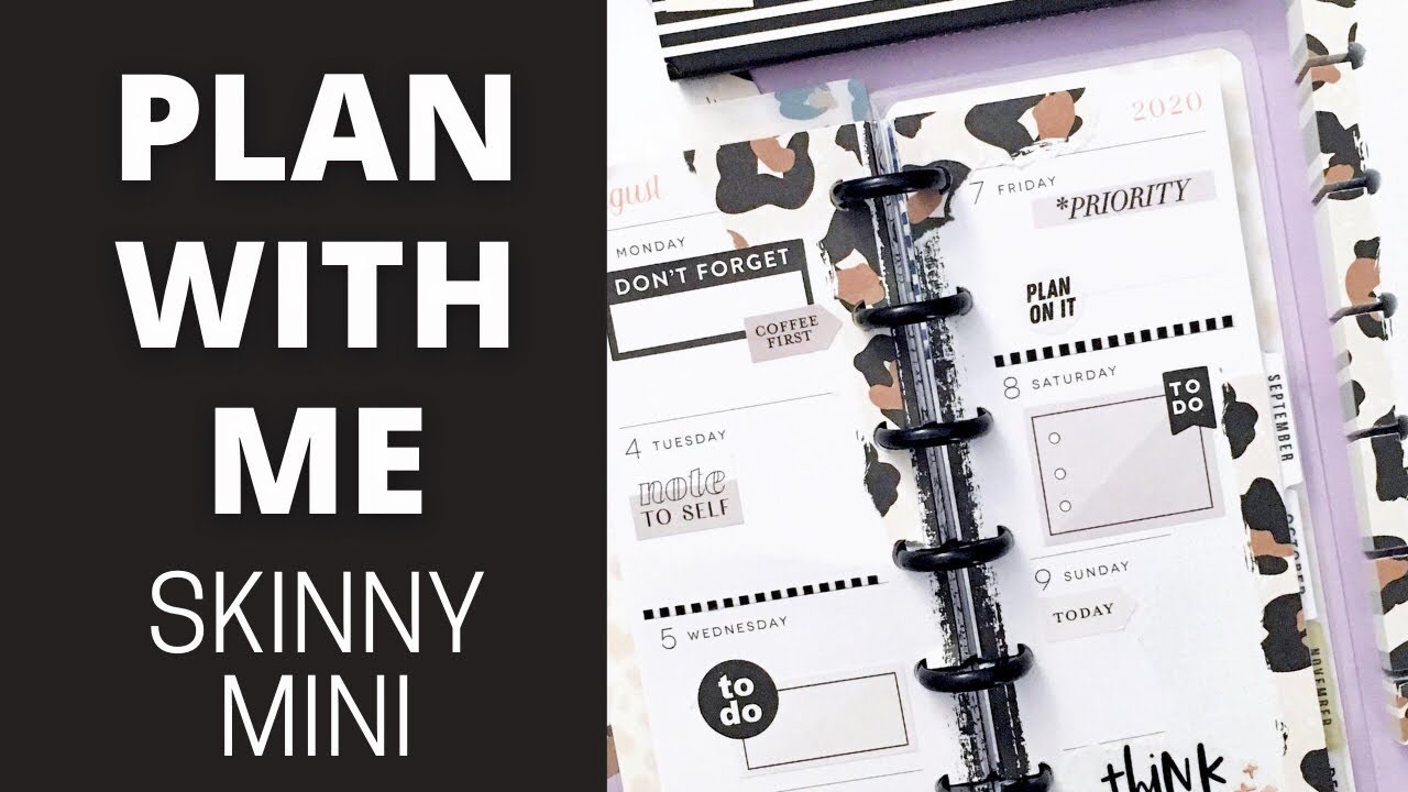PLAN WITH ME | SKINNY MINI Happy Planner | Wild Styled