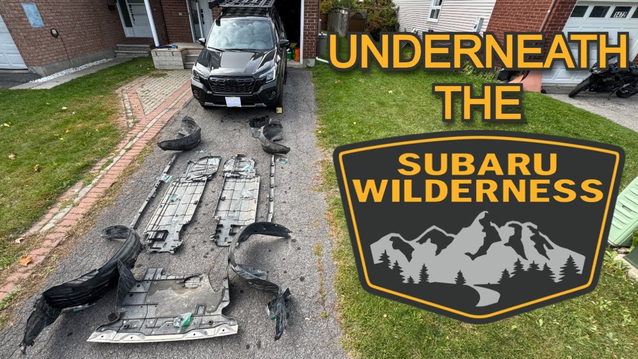 Снятие защиты картера и брызговика | Subaru Wilderness.