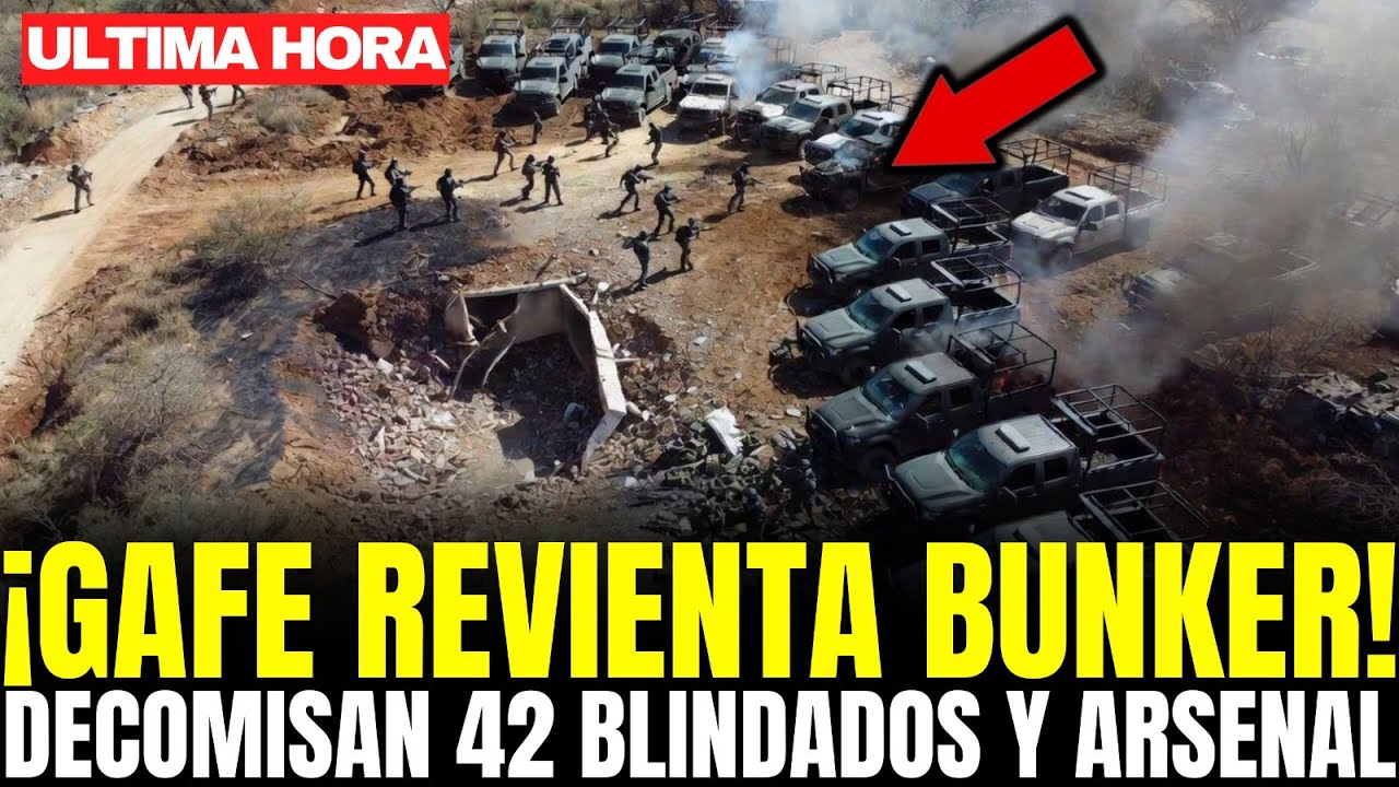GAFE REVIENTA BÚNKER SUBTERRÁNEO del CJNG en JALISCO: DECOMISAN 42 MONSTRUOS BLINDADOS y ARSENAL