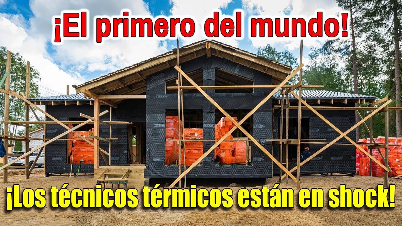 ¡Construimos una casa super térmica con el sistema más moderno! ¡Aislante de espuma y lana mineral!