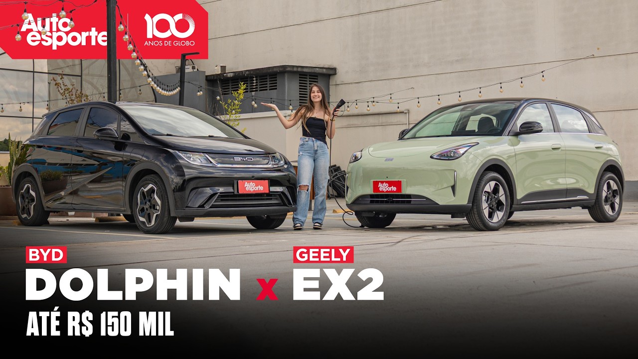 BYD DOLPHIN ou GEELY EX2: qual o melhor HATCH ELÉTRICO? Comparamos!