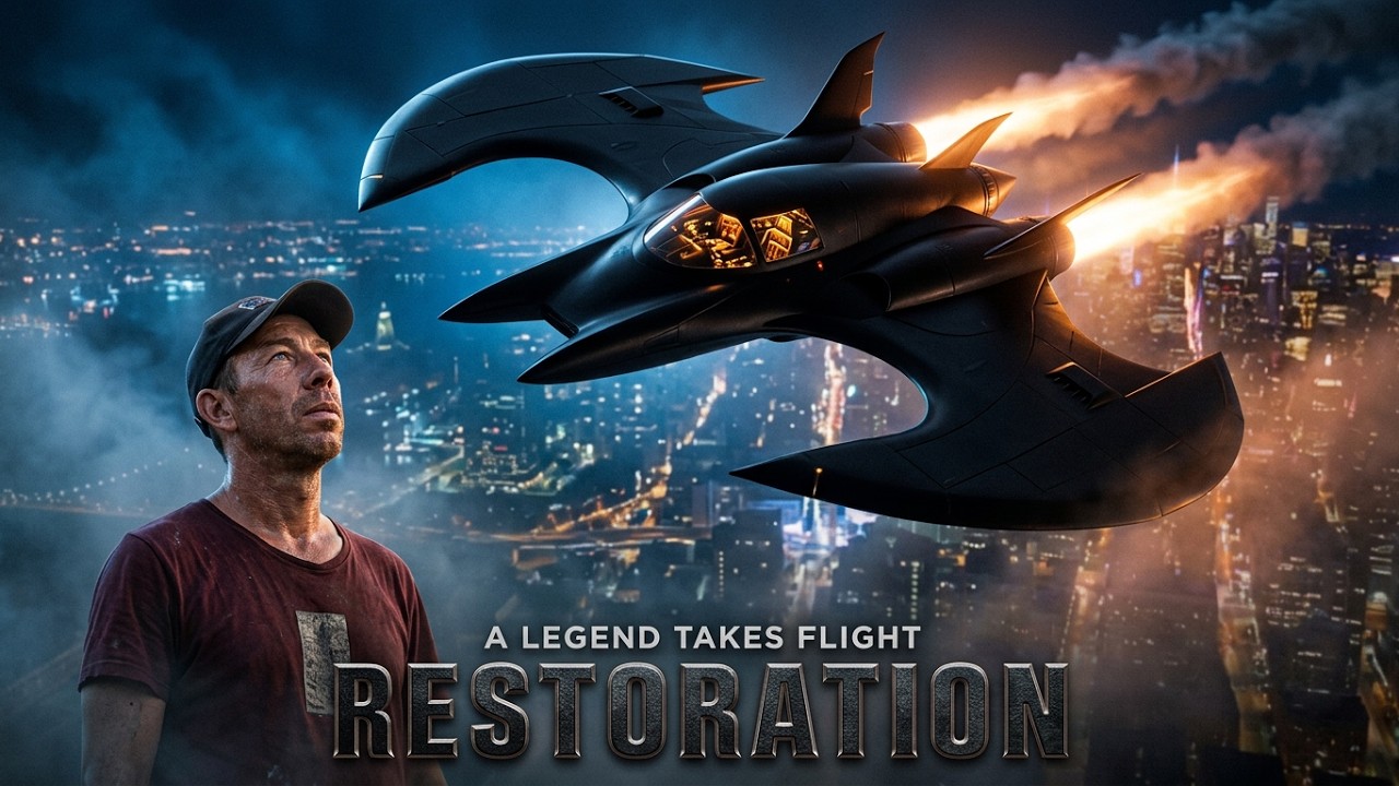 Batman Plane Restoration (ASMR - No Music)