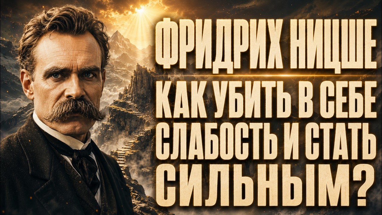 ФРИДРИХ НИЦШЕ: Как УБИТЬ в себе СЛАБОСТЬ и стать СИЛЬНЫМ? 5 ПРАВИЛ вместо ПСИХОТЕРАПИИ!