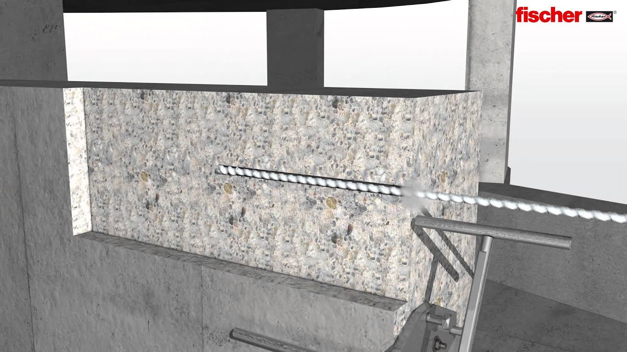 Le SCELLEMENT DE FERS A BETON - FISCHER
