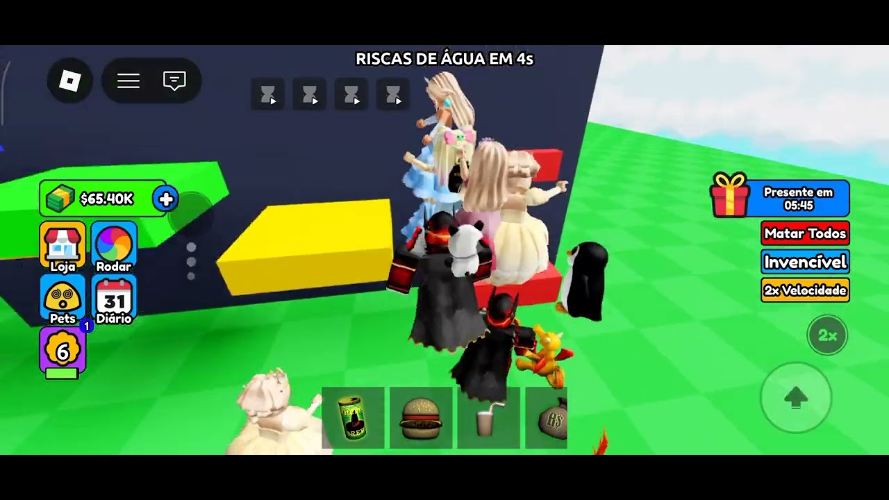 Jogando Roblox com minha irmã 