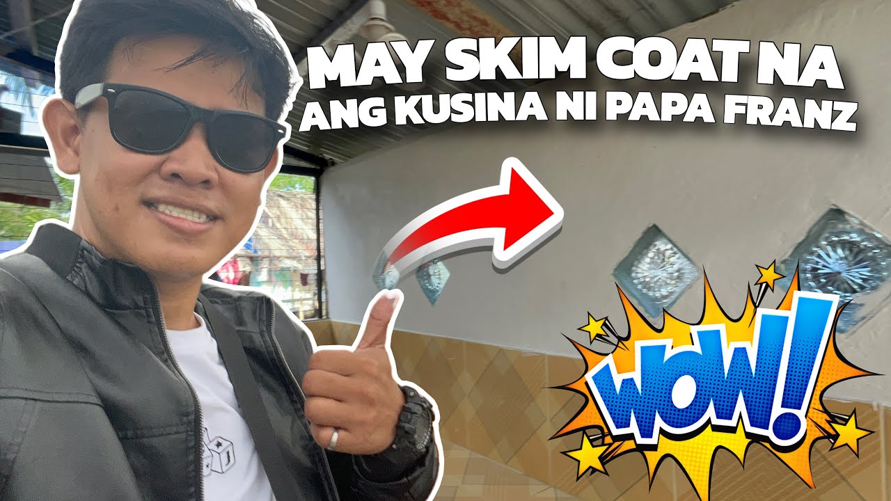 WOW MAY SKIM COAT NA ANG KUSINA NI PAPA FRANZ | DREAM HOUSE | PAPAFRANZVLOG