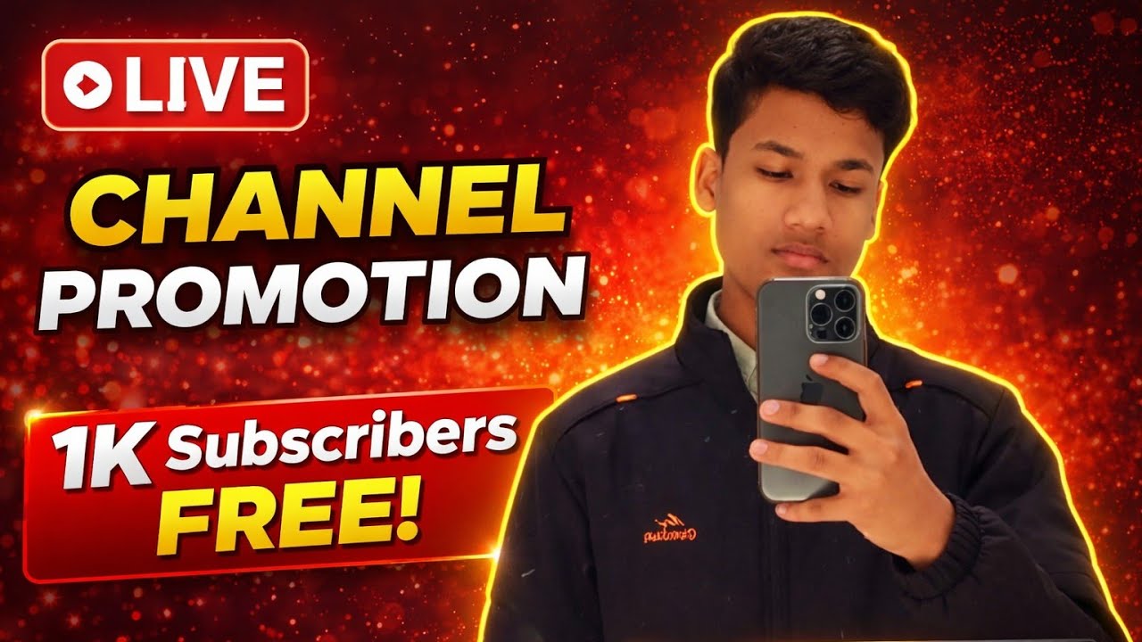 Live 🔴 channel promotion | 1000 Subscribers free ✅ 2 minute me