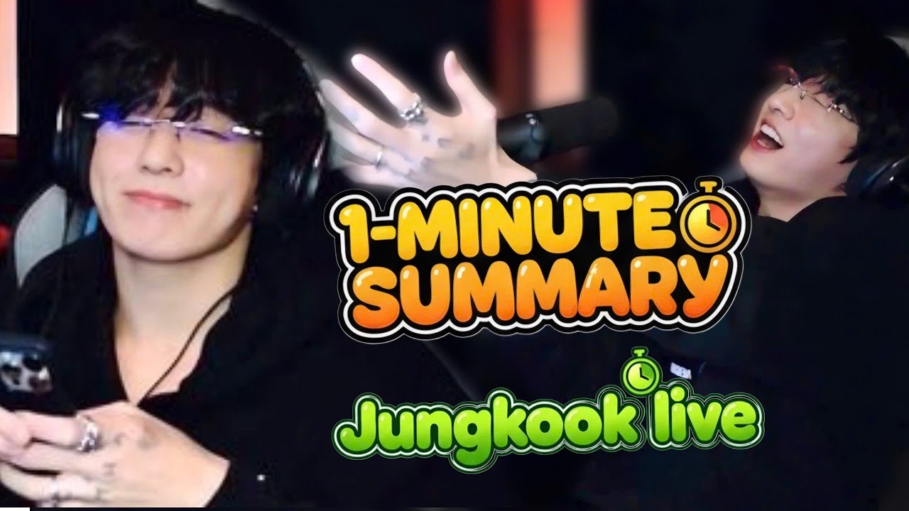 1-Minute Summary of Jungkook&rsquo;s Livestream (16.11.2025) | JK Weverse Live