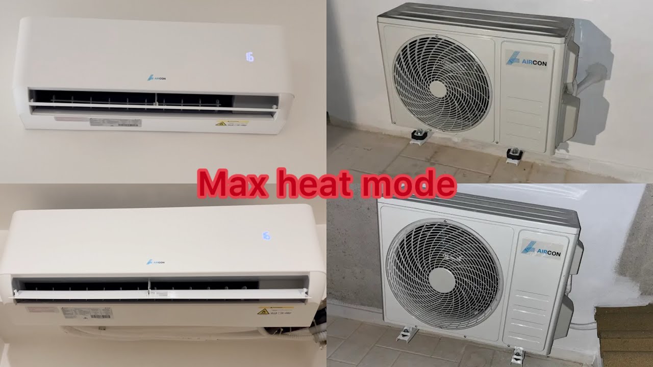 2x 2025 AIRCON (TCL) mini splits - quick test at max heat mode