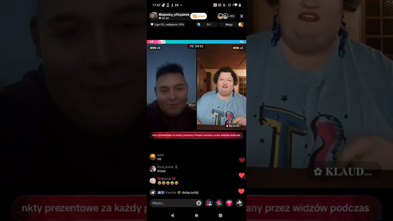 Sebastian Majewski Majesky w Holandii, Klaudeliza Klaudita LIVE Tiktok rozmowa 21.01.2026 r. CZĘŚĆ 2