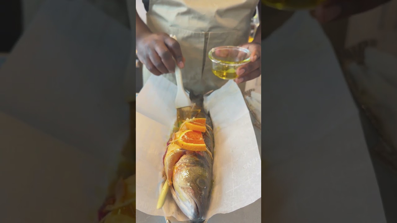 Tonight we're having branzino fish roast, roasted sweet potato and corn on the cob&hellip;.
