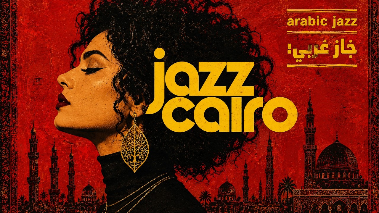 Velvet Arabic Nights | Egyptian Jazz & Arabic Melodies Mix | Ideal For Late Night & Studying 🌙