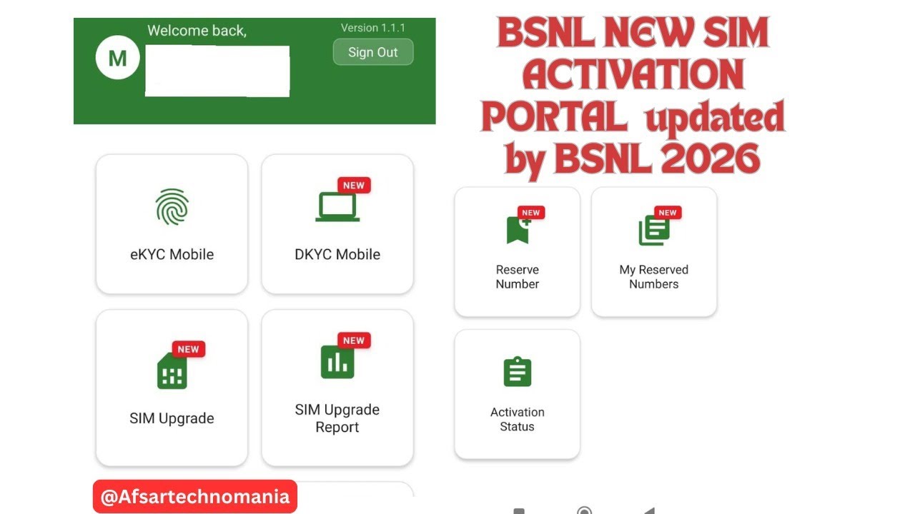 BSNL New SIM Activation Portal 2026 🔥 Easy Process | Online eKYC, MNP & SIM Upgrade Step by Step.💯