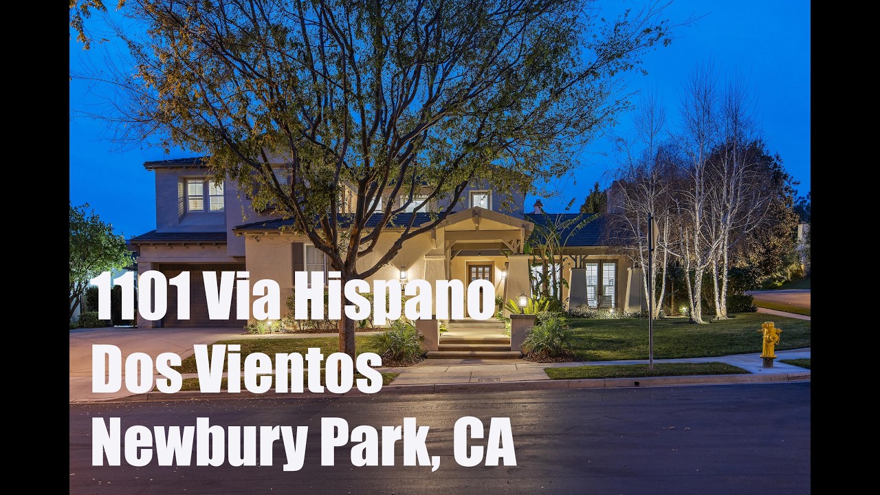 1101 Via Hispano, Newbury Park Drone Video over the home, Dos Vientos, and Mt. Boney in the distance