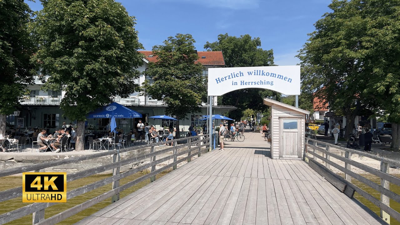 Herrsching am Ammersee Walking Tour in 4K 60 fps