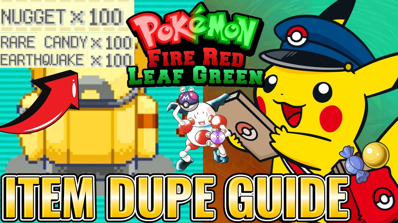 Бесконечное дублирование предметов (баг с ретро-почтой) в Pokemon FireRed LeafGreen