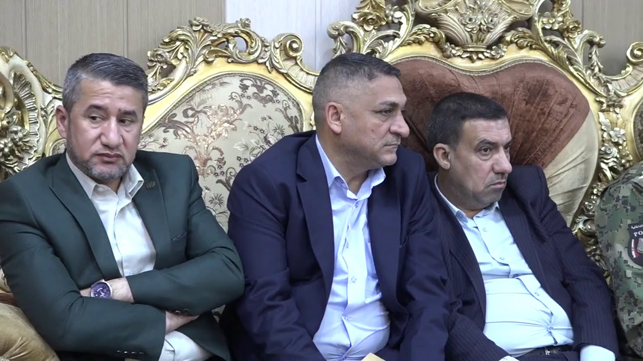 احمد الكريم يزور جامعة سامراء بعد مشكلة  بين طلاب الاقسام الداخلية واحد الخياطين