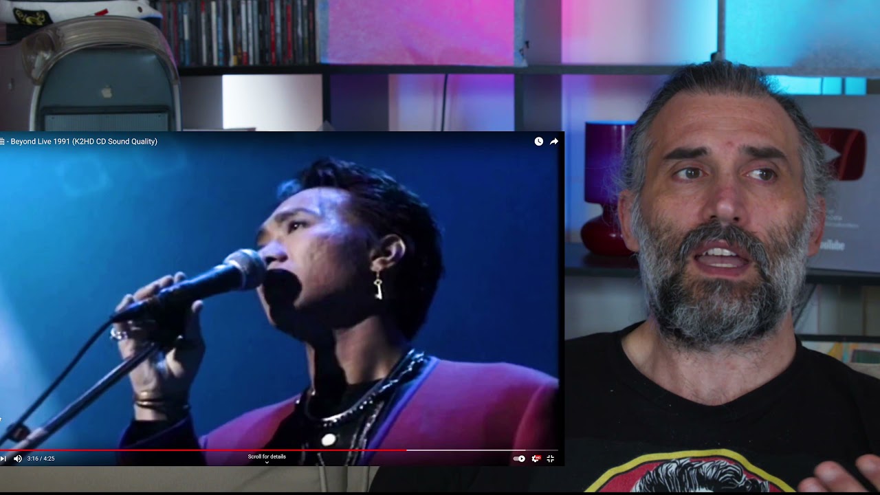 Beyond  - 午夜怨曲  Wu Ye Yuan Qu (Live in Hong Kong / 1991) singer reaction