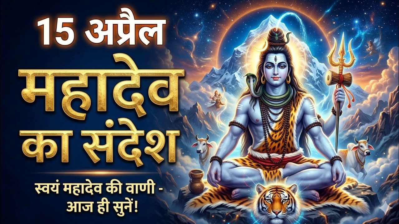 15 अप्रैल महादेव का संदेश स्वयं महादेव की वाणी आज ही सुने #sanatandharma 