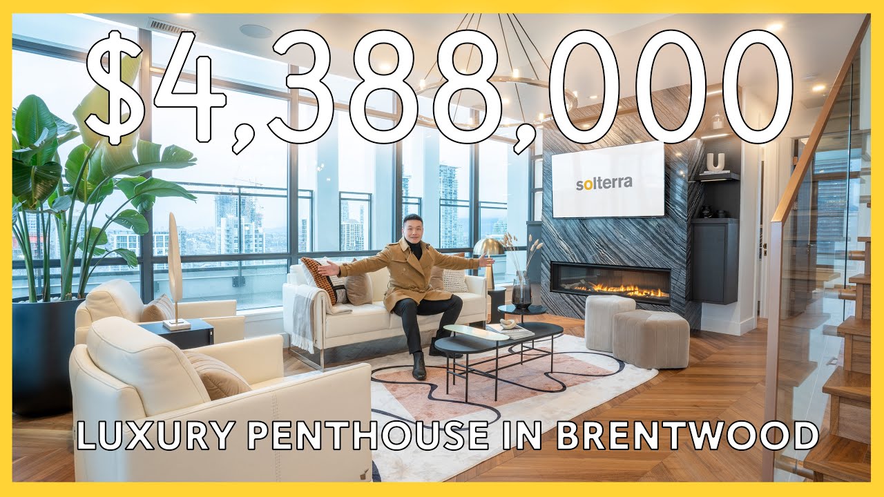 Touring the Most Luxurious Penthouse (4,388,000 CAD) in Burnaby BC, Canada | Vancouver Home Tours