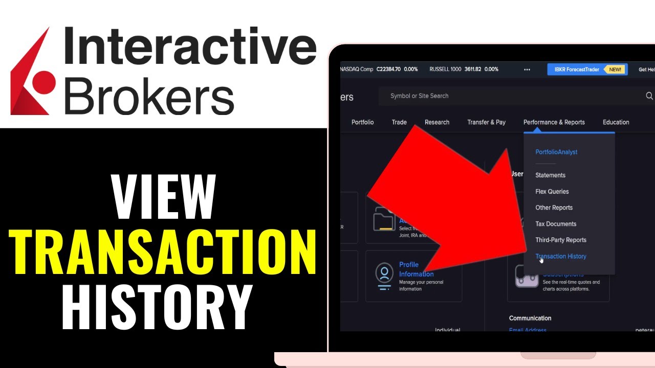 How to View Transaction History in Interactive Brokers 2025 (EASY GUIDE)