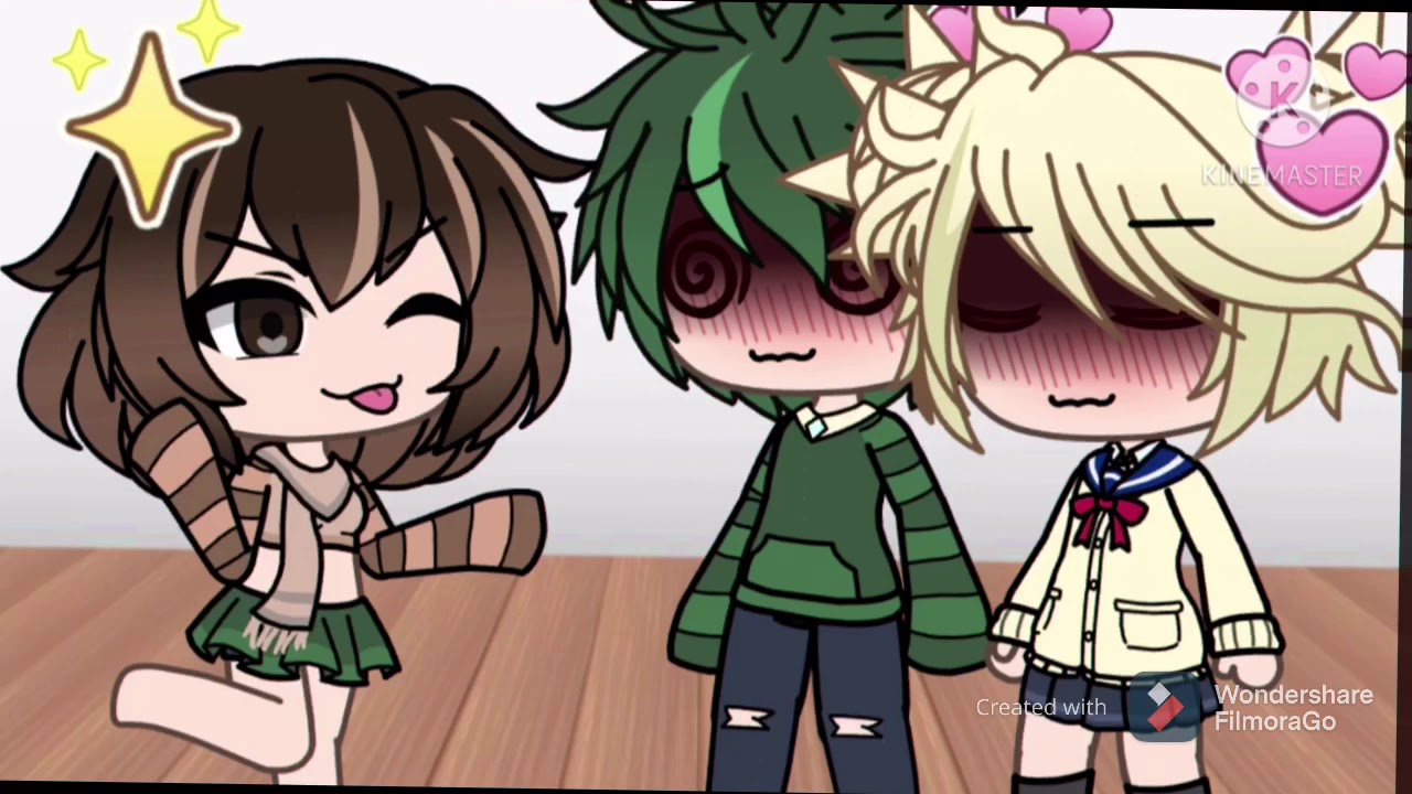 ||Hula meme||my AU||Toga X Uraraka X Izuku||Gacha Life Mini Meme Video Skit||