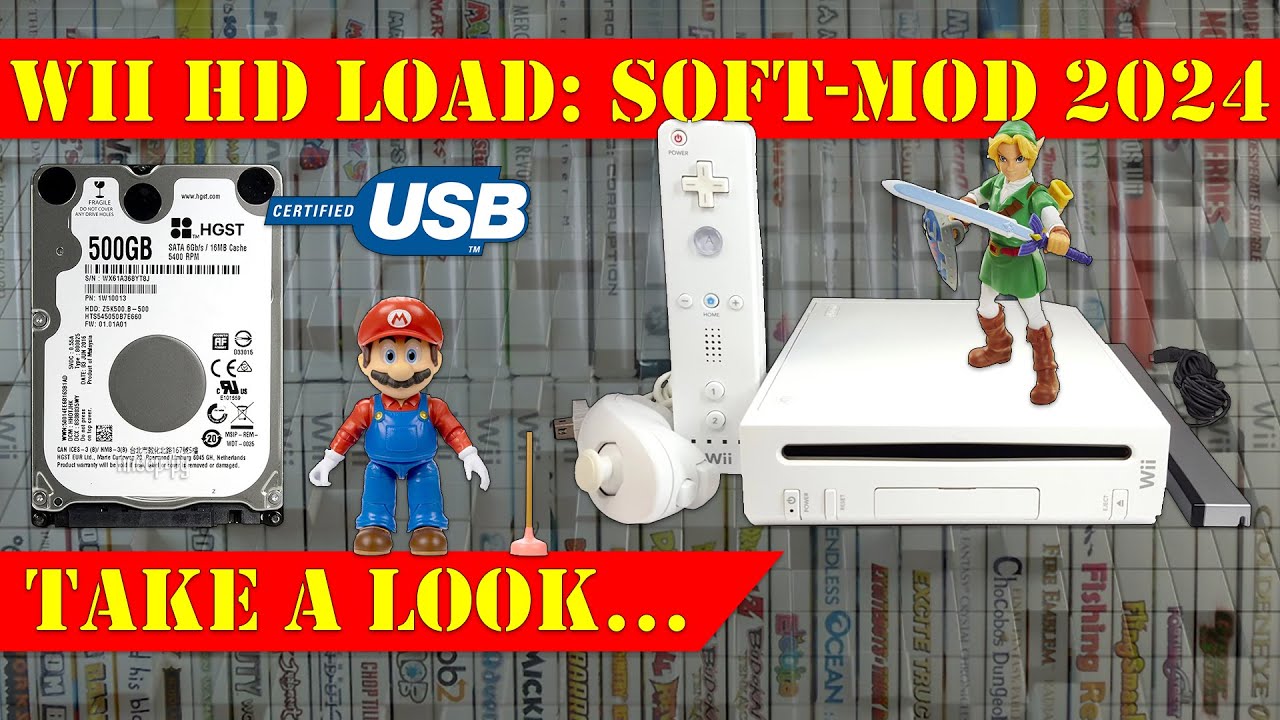 Nintendo Wii Soft-Mod 2024: carichiamo i giochi direttamente da hard disk USB!!!  (ITA)